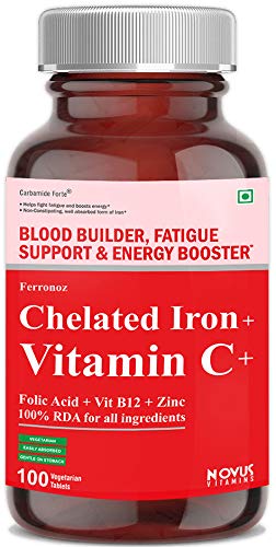 Carbamide Forte Chelated Iron with Vitamin C, B12, Folic Acid & Zn ...