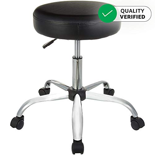 AmazonBasics Height Adjustable Office/Bar/Kitchen Stool with Bonded ...