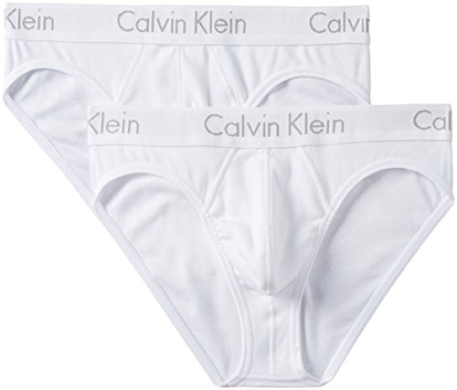 CALVINKLEIN Calvin Klein Men's Cotton Briefs (U1803D_White 100_XL ...